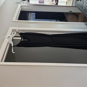 Long simple black dress